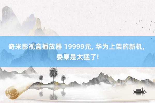 奇米影视盒播放器 19999元， 华为上架的新机， 委果是太猛了!