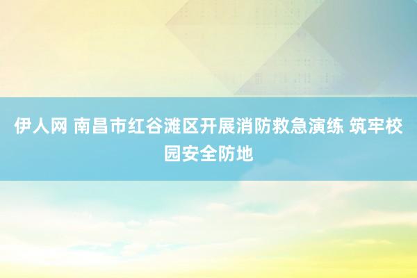 伊人网 南昌市红谷滩区开展消防救急演练 筑牢校园安全防地