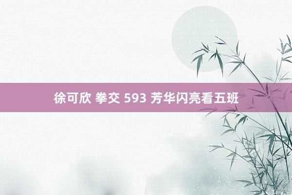 徐可欣 拳交 593 芳华闪亮看五班