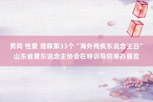 男同 性愛 理睬第33个“海外残疾东说念主日”山东省聋东说念主协会在特训导院举办展览