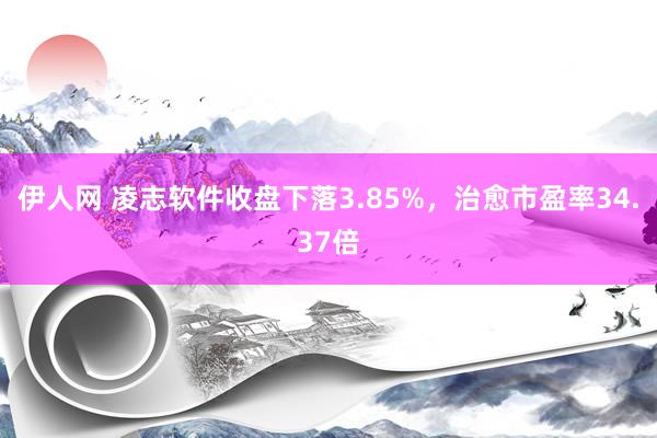 伊人网 凌志软件收盘下落3.85%，治愈市盈率34.37倍