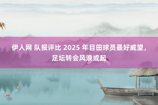 伊人网 队报评比 2025 年目田球员最好威望，足坛转会风浪或起